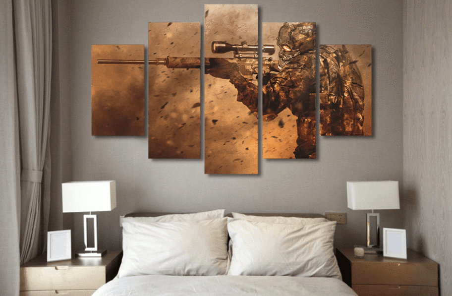 Combat Sniper Shooting – Army Canvas Wall Art