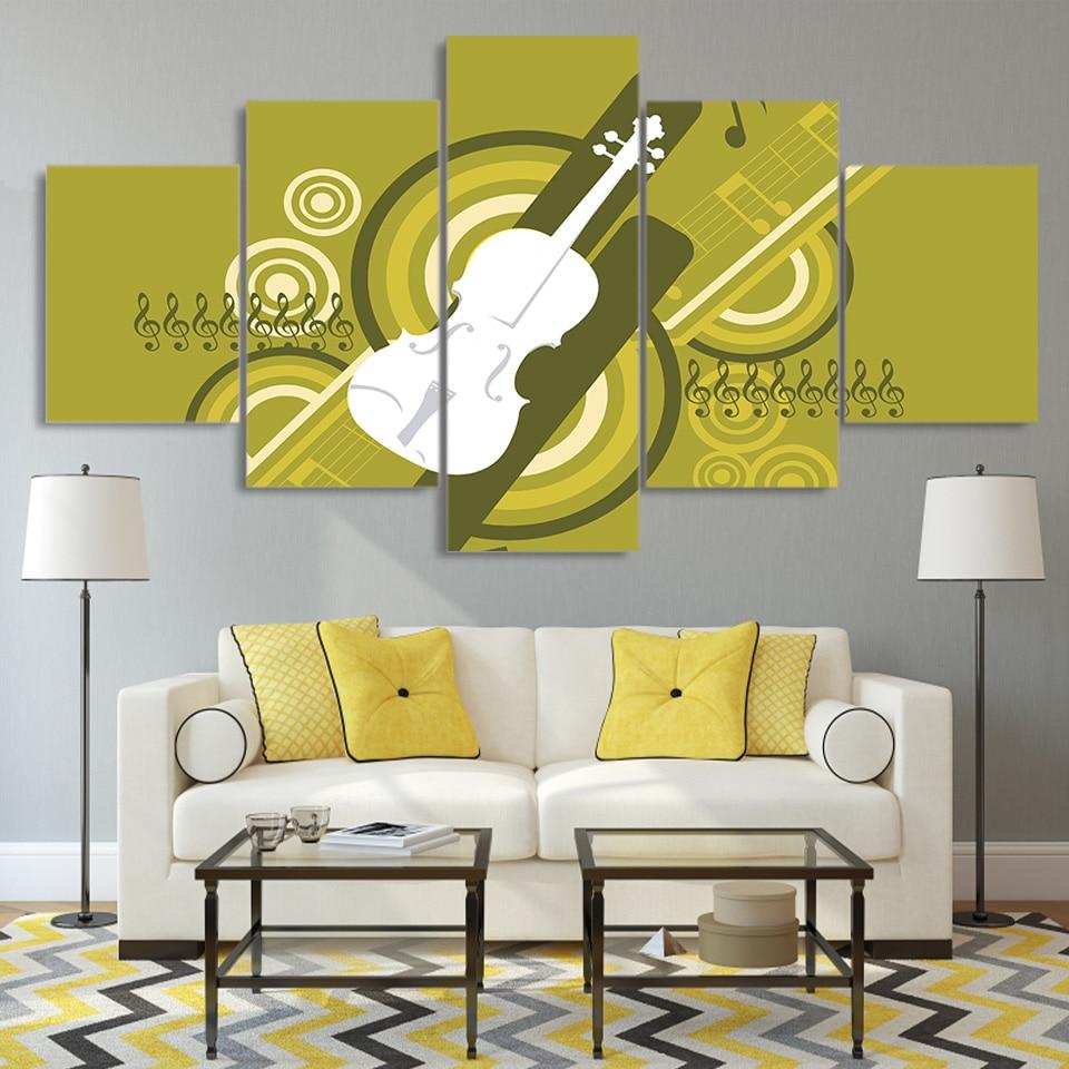 Comic Guitar Music – Music Canvas Wall Art