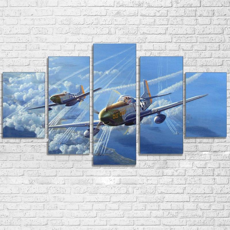 Comic Plane Aircraft – Aircraft Canvas Wall Art