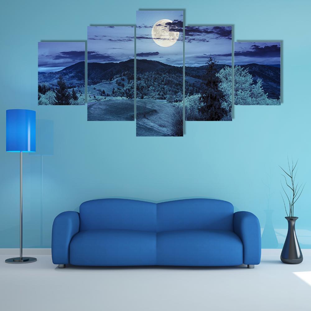 Composite Mountain And Forest Landscape – Nature Canvas Wall Art