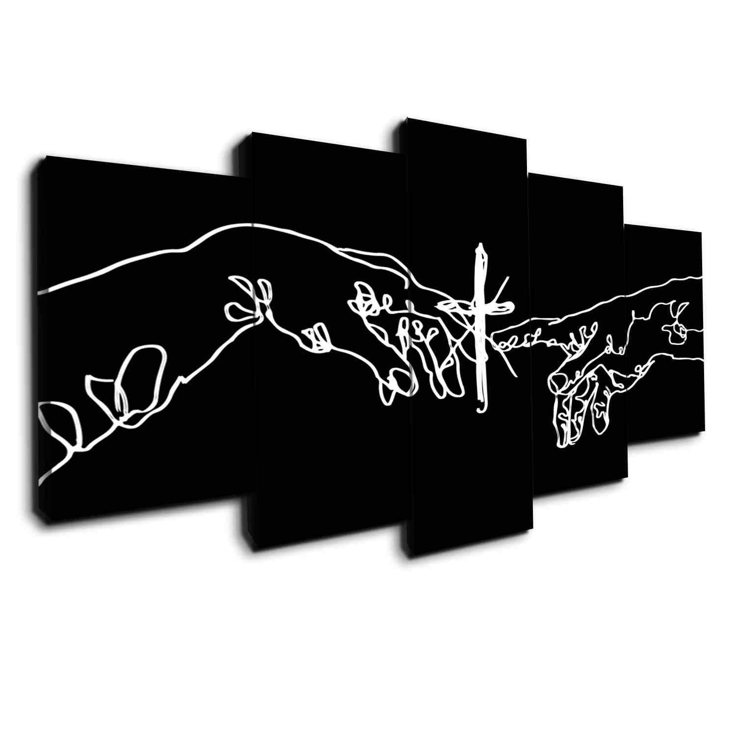 Connect To Christ – Abstract Canvas Wall Art