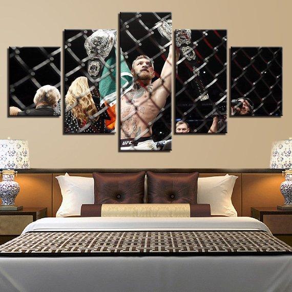 Conor Mcgregor Mma Champion – Sport Canvas Wall Art