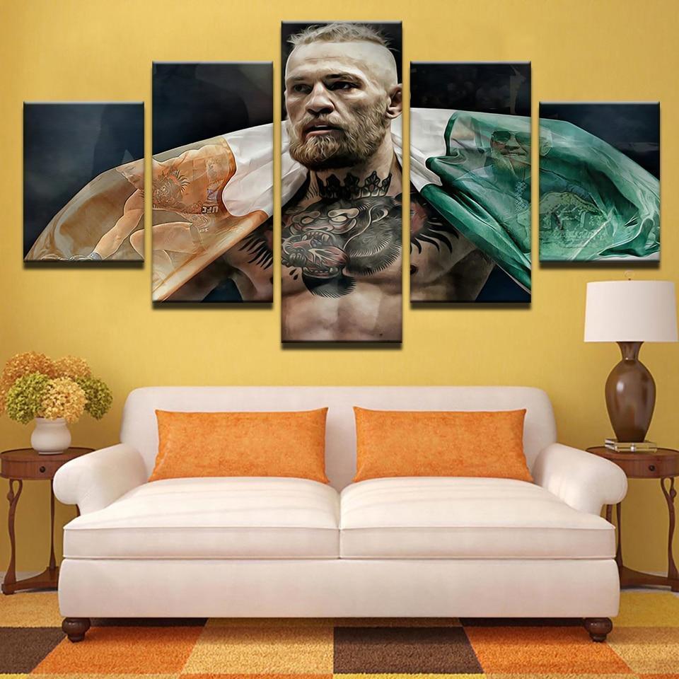 Conor Mcgregor Put On Flag Celebrityn – Canvas Wall Art