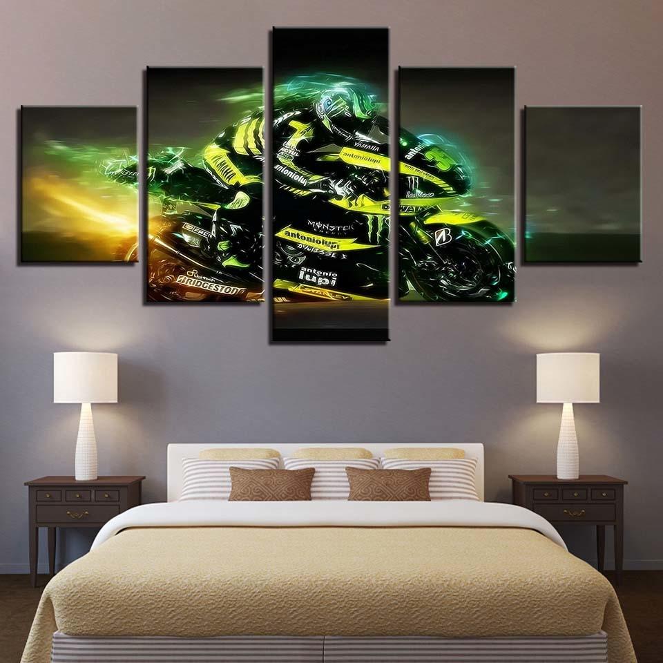 Cool Cross-Country Motorcycle – Automative Canvas Wall Art