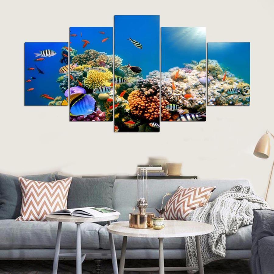 Coral Reef Paradise – Ocean Canvas Wall Art