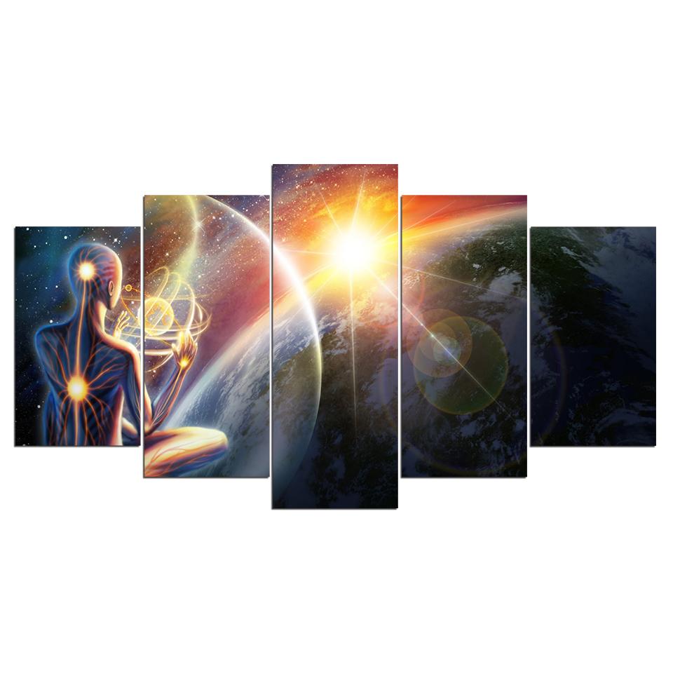 Cosmic Meditation Universe – Space Canvas Wall Art