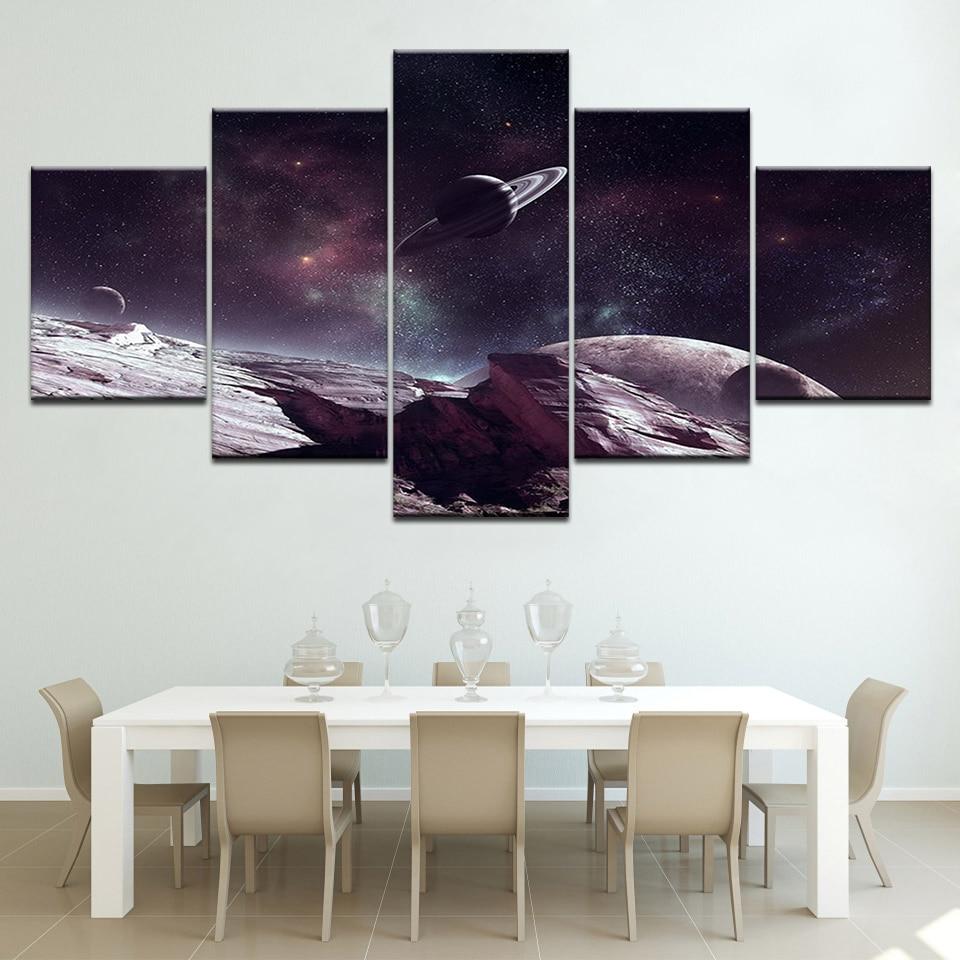 Cosmic Planets 01 – Space Canvas Wall Art