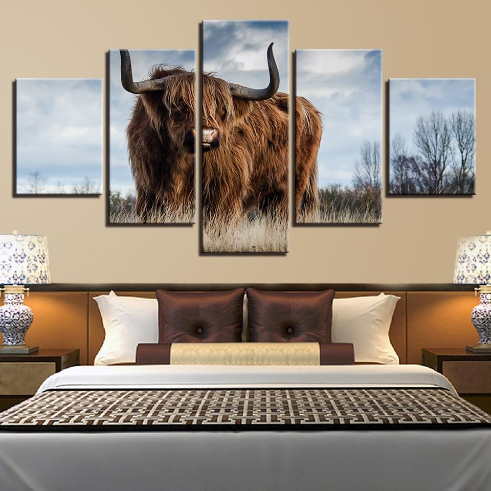 Cow Natural – Animal Canvas Wall Art