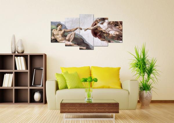 Creation Of Adam 2 – Abstract Canvas Wall Art