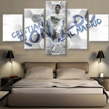 Cristiano Ronaldo Real Madrid Soccer – Famous Person Canvas Wall Art
