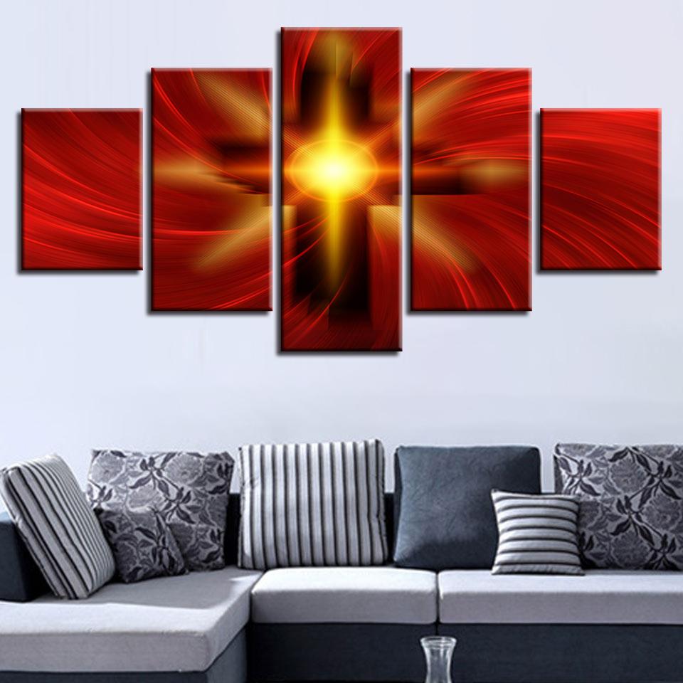 Cross – Abstract Canvas Wall Art
