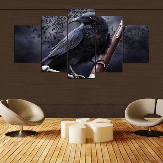 Crow Game Of Thrones – Movie Canvas Wall Art