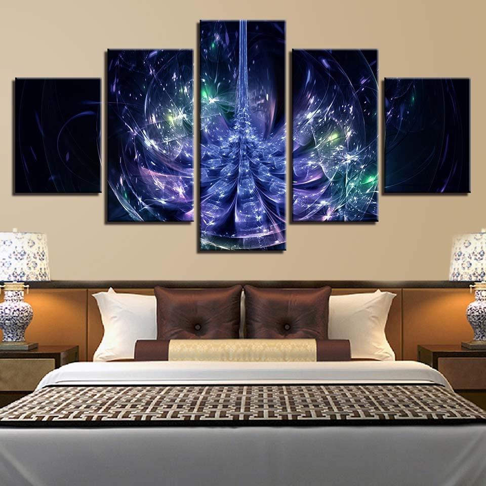 Crystal Flower – Abstract Canvas Wall Art