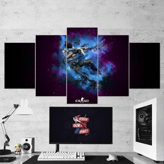 Csgo Counter Strike Global Offensive 01 – Gaming Canvas Wall Art