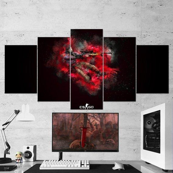 Csgo Counter Strike Global Offensive 03 – Gaming Canvas Wall Art