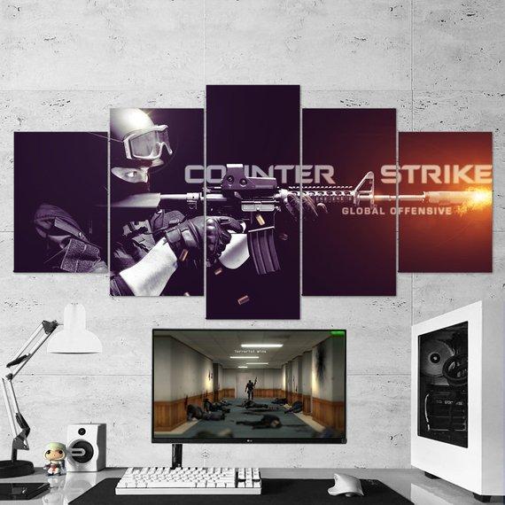 Csgo Counter Strike Global Offensive 04 – Gaming Canvas Wall Art