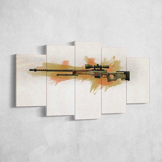 Csgo Counter Strike Global Offensive Awp – Gaming Canvas Wall Art