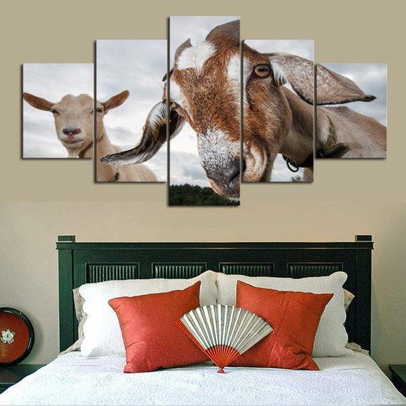 Curious Goat – Animal Canvas Wall Art