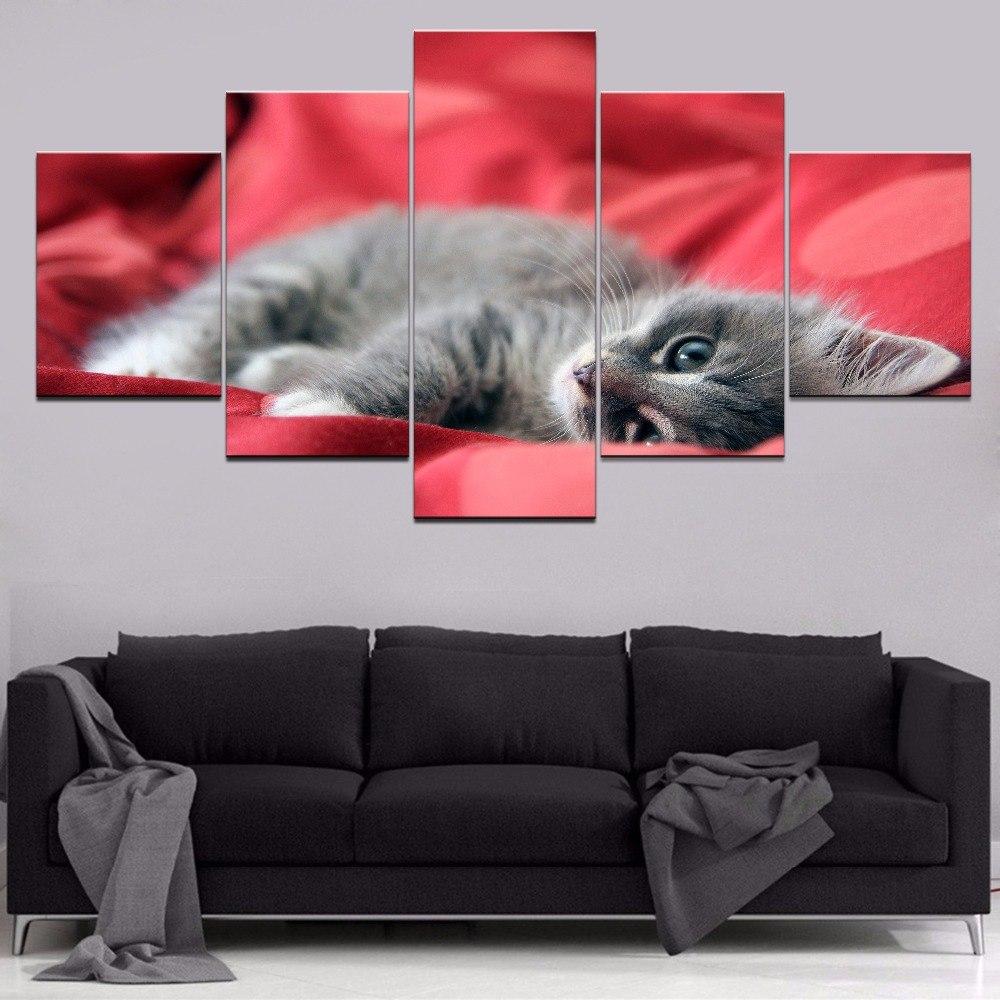Cute Cat 6 – Animal Canvas Wall Art
