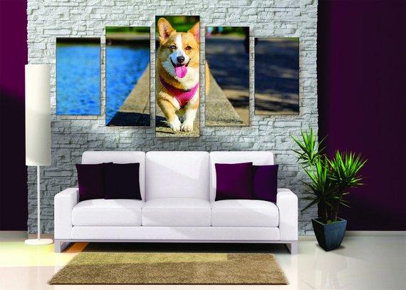 Cute Corgi – Animal Canvas Wall Art