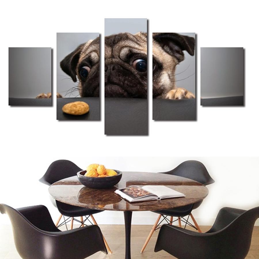 Cute Dog Face – Animal Canvas Wall Art