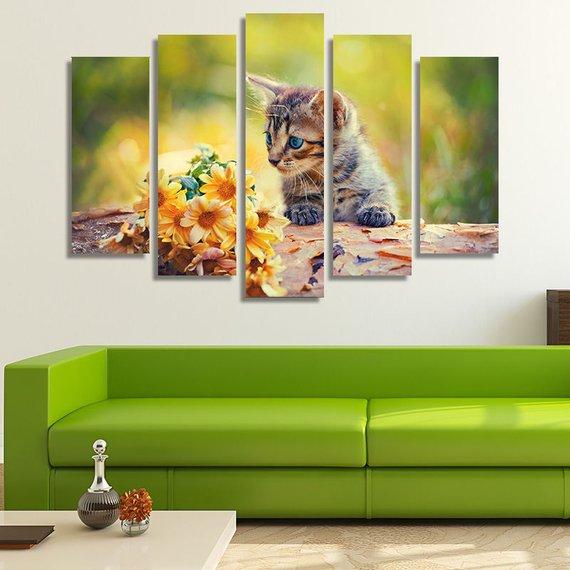 Cute Little Kitten – Aniaml Canvas Wall Art
