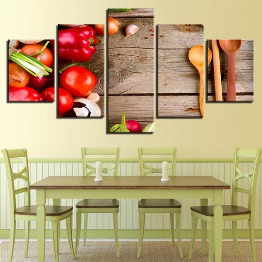 Cutting Block Vegetables – Nature Canvas Wall Art