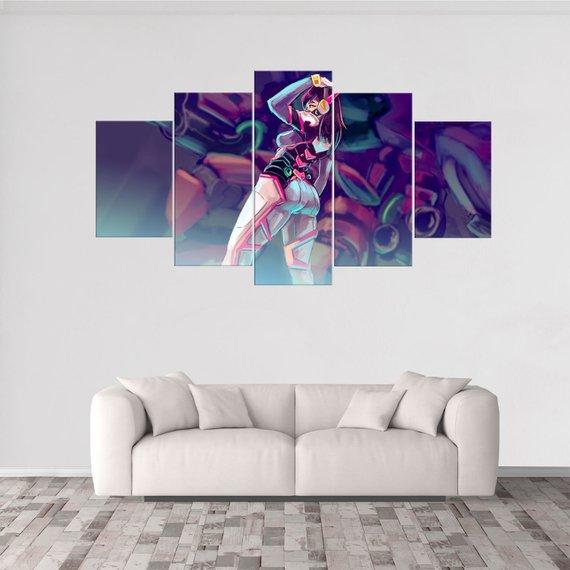 D.Va Overwatch 1 – Gaming Canvas Wall Art