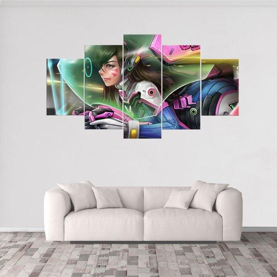 D.Va Overwatch 2 – Gaming Canvas Wall Art