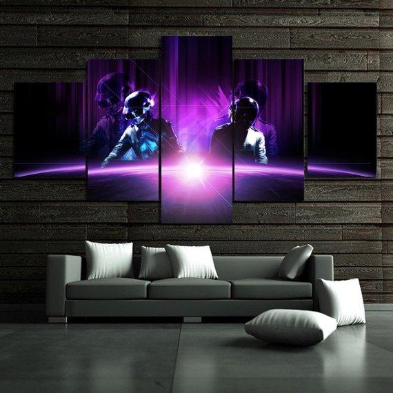 Daft Punk Rock Band – Music Canvas Wall Art