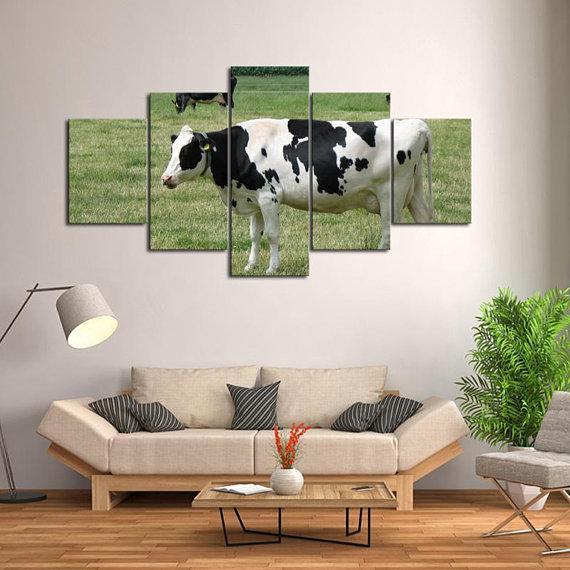 Dairy Cow Farmer – Animal Canvas Wall Art