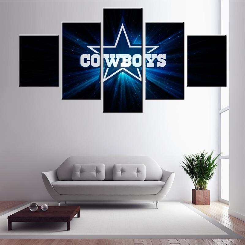 Dallas Cowboys Logo Poster Football – Canvas Wall Art