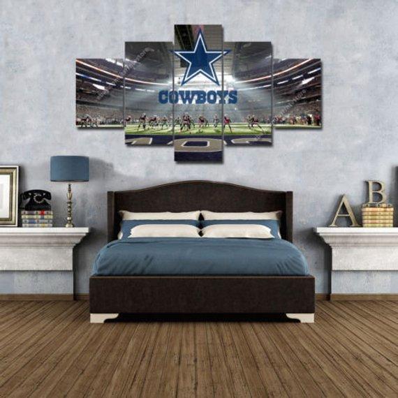 Dallas Cowboys Logo Stadium Sport – Canvas Wall Art
