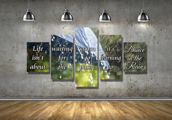 Dance In The Rain – Abstract Canvas Wall Art