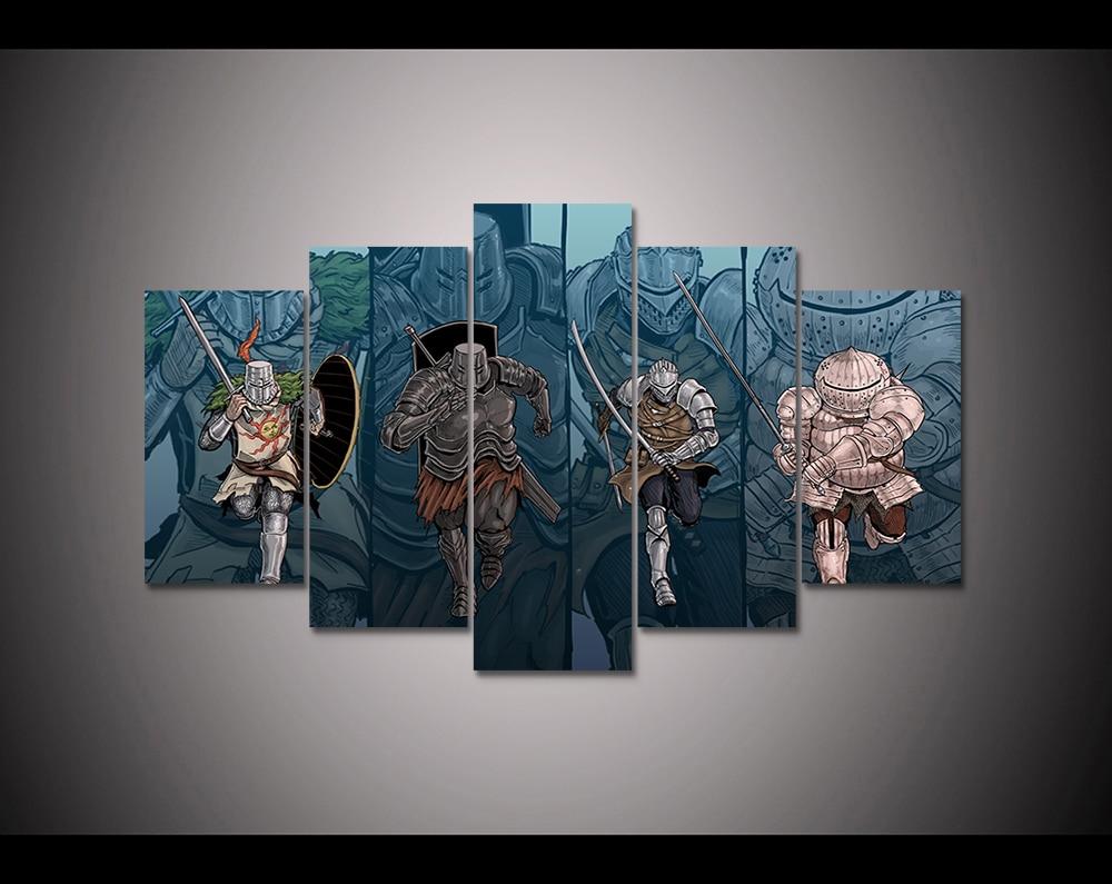 Dark Souls Characters Gaming Canvas Wall Art