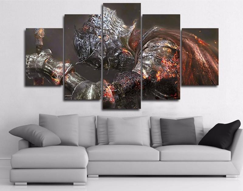 Dark Souls Game Warrior – Gaming Canvas Wall Art