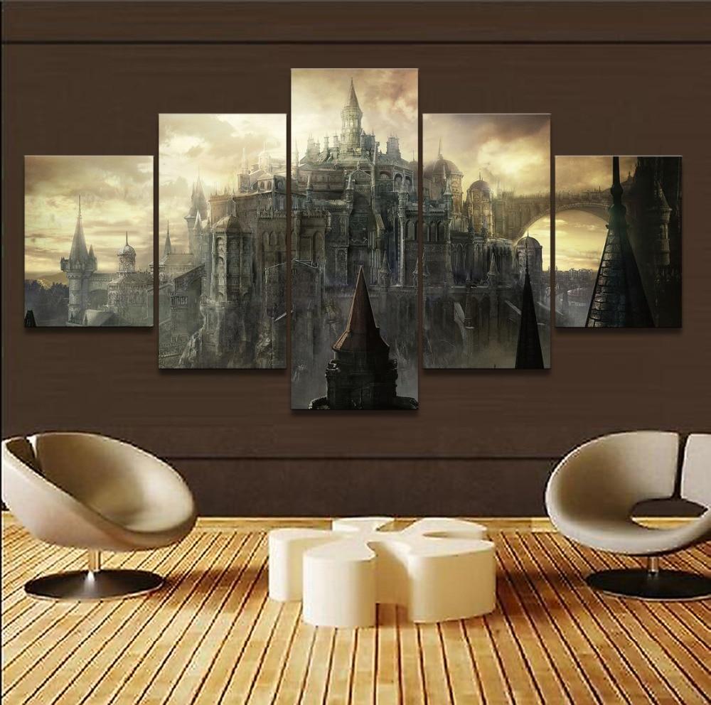 Dark Souls Iii Castle Gaming – Canvas Wall Art