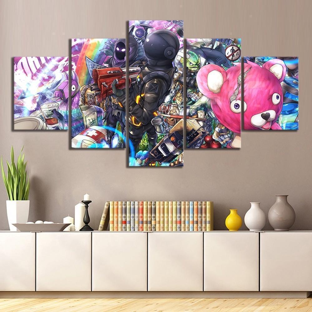 Dark Voyager Raven Fortnite Gaming – Canvas Wall Art