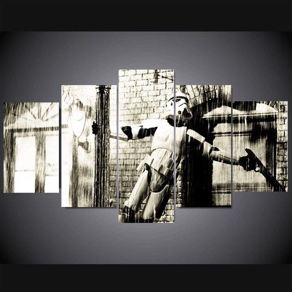 Darth Vader In Singing In The Rain – Movie Canvas Wall Art