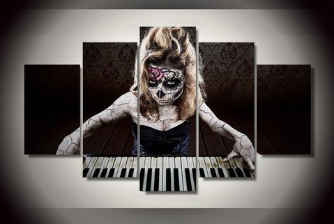 Day Of Dead Concert – Abstract Canvas Wall Art