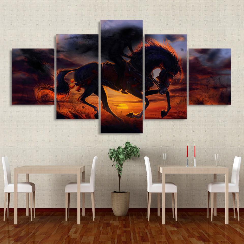 Deadpool Magic Horse Dc Canvas Wall Art