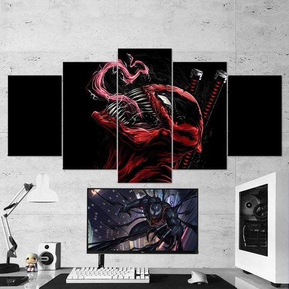 Deadpool Venom – Dc Canvas Wall Art