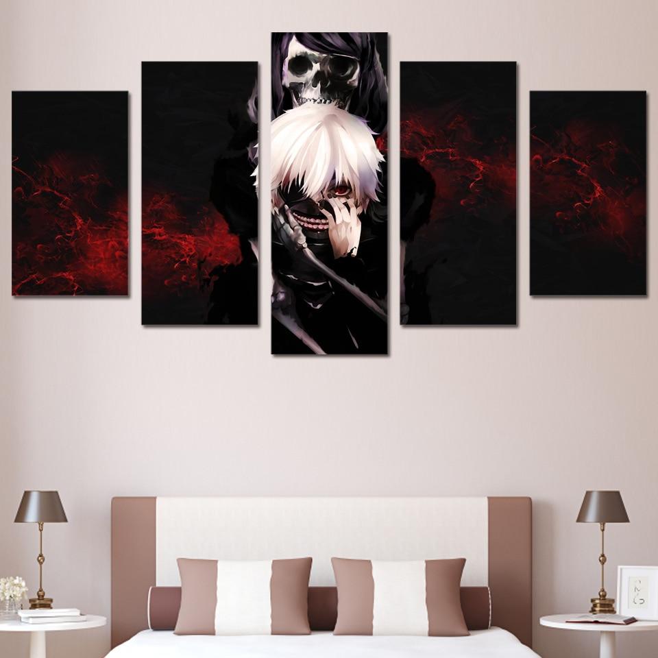 Death Skeleton Skull – Abstract Canvas Wall Art