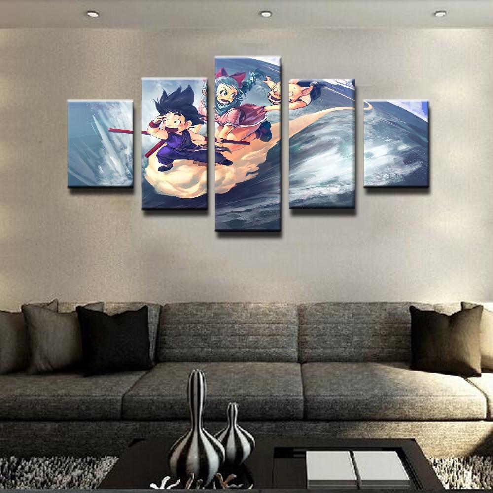 Decorative Dragon Ball On – Anime Canvas Wall Art