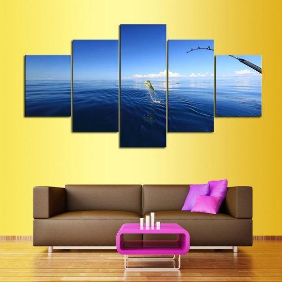 Deep Saltwater – Fishing Canvas Wall Art