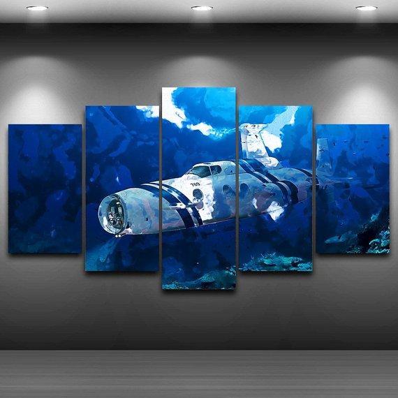 Deep Sea Submarine – Aircraft Canvas Wall Art