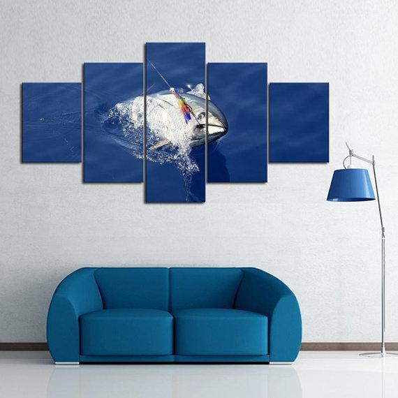 Deep Sea Tuna – Fishing Canvas Wall Art