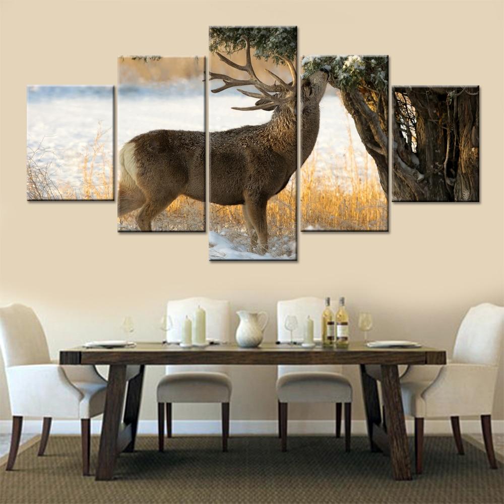 Deer 11 – Animal Canvas Wall Art