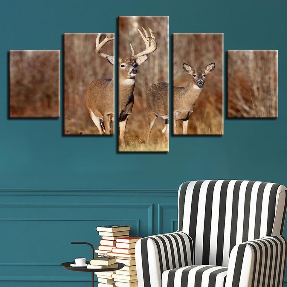 Deer 12 – Animal Canvas Wall Art