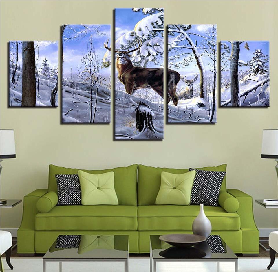 Deer 15 – Animal Canvas Wall Art